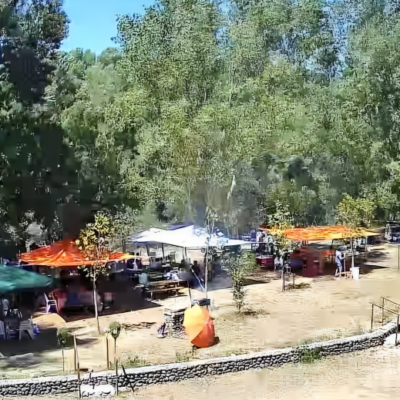 L'area picnic di giorno.